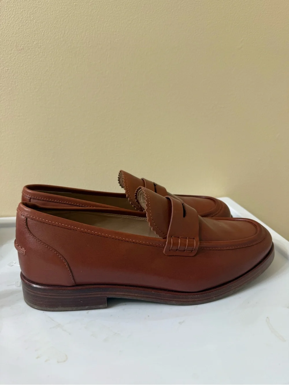 Chestnut Penny Loafers Cole Haan 10 Preppy Comfy Office Comfy Quiet Luxury